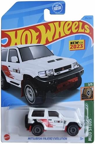 Hot Wheels Mitsubishi Pajero Evolution, Mud Studs 3/5 [White] 175/250