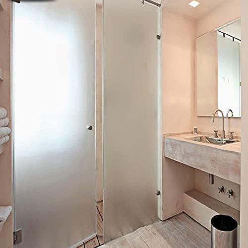 Privacy Adhesive Window Film,Frosted Glass Sticker For Bathroom/Kitchen/Home,Etched Glass Vinyl Film For Heat Control/Glare Blocking(17.7X78.7In.) #TOP3