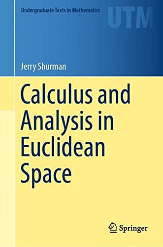 Buy Calculus and Analysis in Euclidean Space — BookShops.in