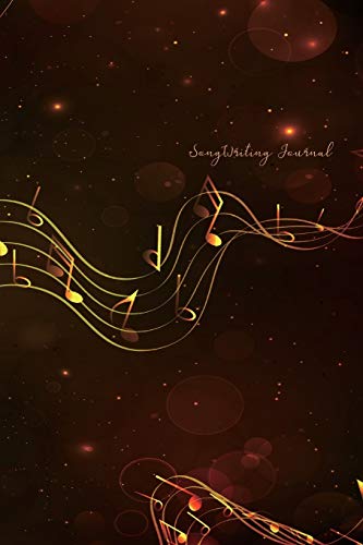 Song Writing Journal: Manuscript Paper For Notes, Lyrics And Music. Music blank sheet notebook, lined Ruled Paper Staff. For Songwriting Musicians, ... Students, . Notebook Journal 100 Pages. 6x9in image 3