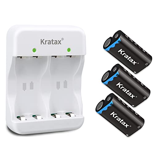 Kratax Rechargeable Battery Pack for Xbox Controller - 3x2500mAh Batteries and Charger for One/Series X/S/Elite - 48H Playtime