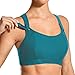 SYROKAN Femme Soutien-Gorge de Sport sans Armatures Dos Nageur Bleu Canard 90D