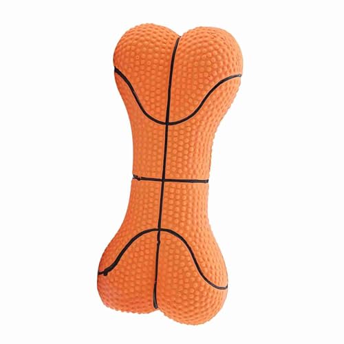 Acouto Haustier -Hund Spielzeug Biss Latex Knochenpapler Kauen Spielzeug Schön angenehm. Haustier Spielzeughund Biss Latex Knochen Spielzeughund Kauen (Basketball)