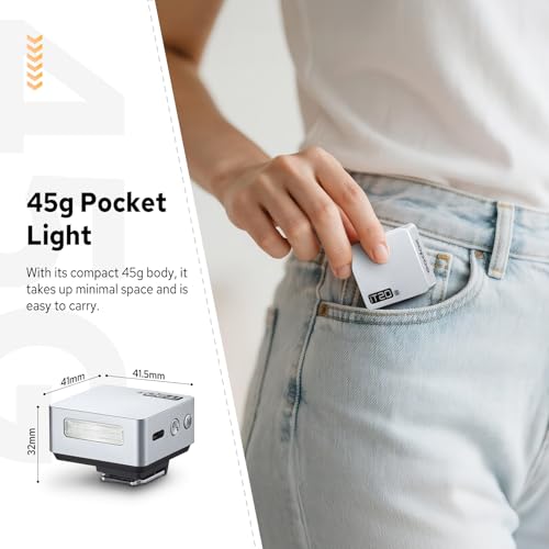 Image of Godox iT20 iT20-S Flash for Sony, Mini TTL Flash with Intuitive Screen, 1.5s Recycle, 700 Full Power Flashes, USB-C Charge, Built-in Battery, GODOX iT20S iT20 S Pocket Flash Speedlight (Silver)