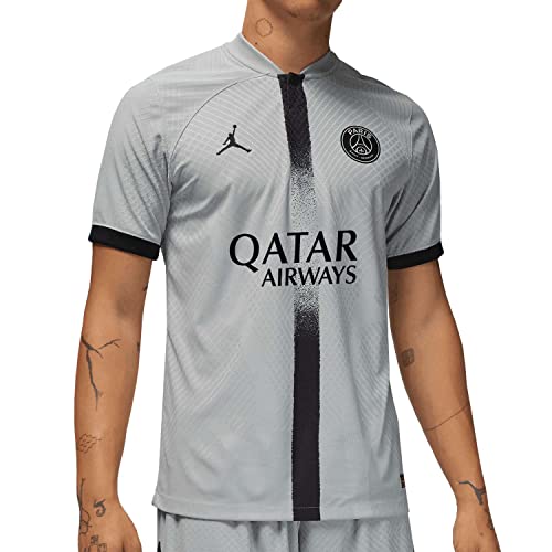 Paris Saint - Germain Herren PSG M Nk Dfadv Match JSY Ss Aw T-Shirt, Lt Smoke Grey/Black/Black, L