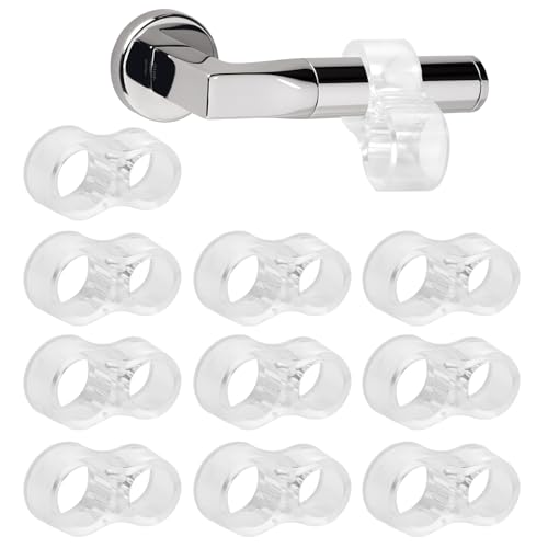 10 topes de puerta transparentes, para habitación de los niños, dormitorio, oficina