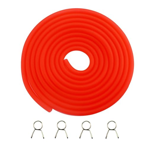Image of PRO BAT 5mm /0.2'' Gas Fuel Line Tube for GY6 50cc 150cc ATV Go Kart Moped Scooter 4 Wheeler Quad 139QMB 157QMJ Engine 10ft / 118'' Red