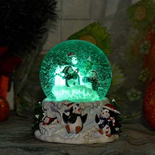 Bola de nieve musical 3D con luces LED de ensueño y canciones infantiles para niños 4