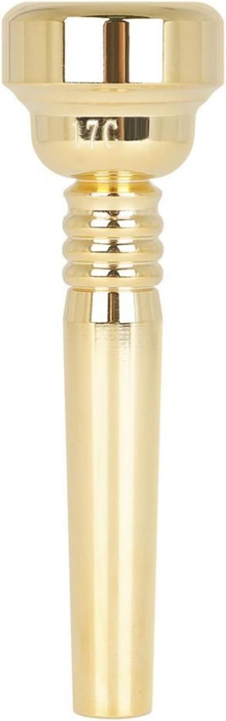 17c Bocchino per Tromba Bocchino per Tromba Professionale in Ottone con Tono Ricco, Gold, 3.43 * 1.06 * 1.06 Inches