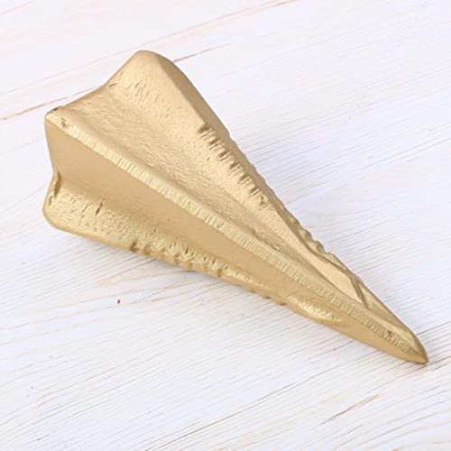 Firlar Wood Splitting Wedge, Diamond Shape Log Wood Wedge, 3.3 Lbs Heavy Steel 4 Way Log Splitter Wedge, Diamond Wedge Splits Firewood into 4 Pieces, Less Effort Manual Maul Log Splitting, Wedge Tool