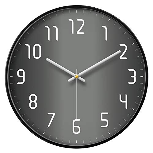 Silent Wall Clock Large 12-Inch Modern & Decor