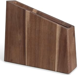 Uniharpa Wooden Magnetic Knife Block, Universal Knife Holder & Organizer Stand. Space Saver Knives Holder.