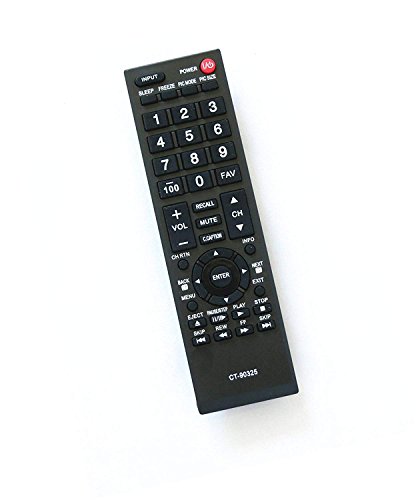Aurabeam CT-90325 Replacement TV Remote Control for Toshiba Television (CT90325 / 75014374/75022871)