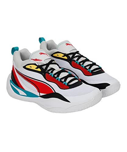 Image of Puma Playmaker Textile Mid Boot Lace Up Mens Casual Shoes