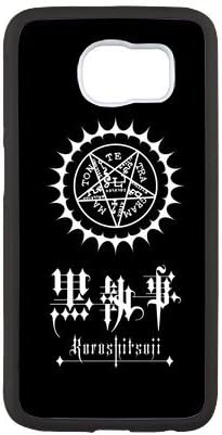 LeonardCustom- S6 Rubber Phone Case - Kuroshitsuji Black Butler Protective Silicone Cover for Samsung Galaxy S6 -LCS6U438
