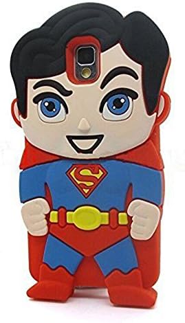 Note 4 Case,Galaxy Note 4 Case,Samsung Galaxy Note 4 Case,ATRAGE 3D Cartoon Superhero Superman Silicone Case for Samsung Galaxy Note 4