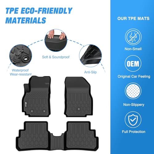 Image of Nilight TPE Floor Mats for Chevy Spark
