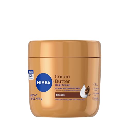 NIVEA Cocoa Butter Body Cream with Deep Nourishing Serum, Cocoa Butter Cream for Dry Skin, 16 Ounce...