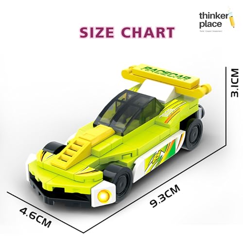 Image of STEM Racing Car Pull Back Building Blocks Set (74Pcs) | DIY Speed Car Toy for Kids 6+ Years (Boys & Girls) | Friction Powered Racing Toy | Creativity & Motor Skills Development