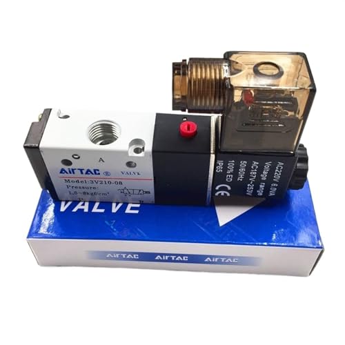 Vanne solénoïde d'air pneumatique 3 voies 2 positions 1/4 BSPT CA 110V