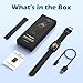 MorePro Health Fitness Tracker with Blood oxy-gen Monitor and 24/7 Heart Rate and Blood Pressure, Sleep Monitor, 120+ Sport Modes Waterproof Fitness Watch for Women Men Android iOS, Black