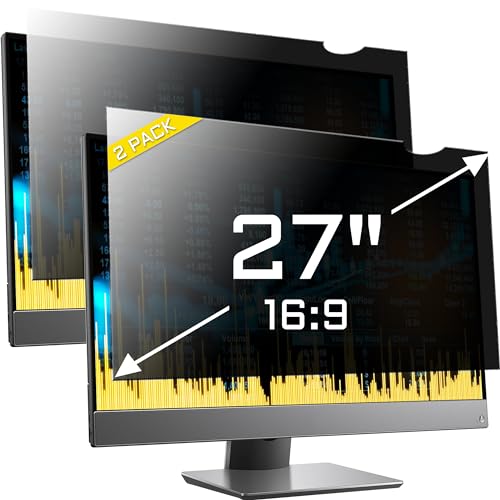 ZYY 2 Pack 27 Inch(diagonal) Computer Privacy Screen Filter (23 9/16 × 13 1/4) With Anti Glare,Anti...
