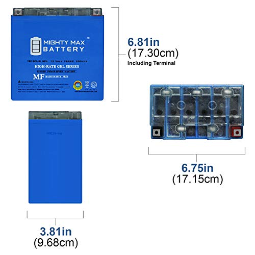 Yb16Cl-B Gel 12V 19Ah Battery For Yamaha Wave Runner All Cc 87-'09 #TOP1