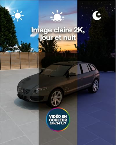 Caméra de surveillance extérieure Arlo Essential 3 2K vision couleur - 5