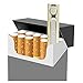 Alegant Mini Portble USB Port Electronic Windproof Flameless Electronic Pulse Arc Cigarette Lighter USB Charging Cigar Lighter Rechargeable No Gas Cigarette Lighter