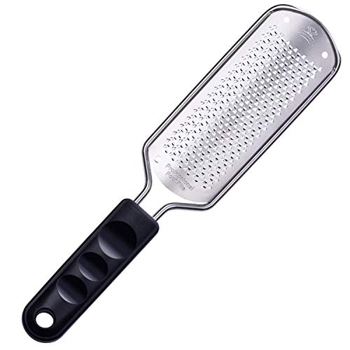 Makartt Callus Remover Foot File, Stainless Steel Fine Rasp Foot Scrubber for Salon and Home Pedicure, Foot Care Tool for Soft Feet, F-03