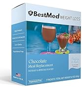 BestMed Weight Loss Chocolate Pudding/Shake Mix - 7/Box | Gluten Free, KETO Friendly, Low Calorie...
