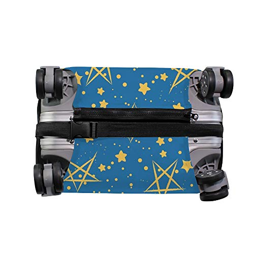 Housse de protection pour valise Ruchen extensible motif étoiles bleu ciel