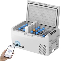 Amazon.co.jp: Setpower RF20 ポータブル冷蔵庫（グレー） ＋