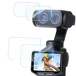 STARTRC TECH Screen Protector for Insta360 Luna Ultra, HD Film Screen and Lens Protector for Insta 360 Luna Ultra Accessories, 9H Tempered Glass Film with Hydrophobic and Oleophobic Coating (2 Sets)