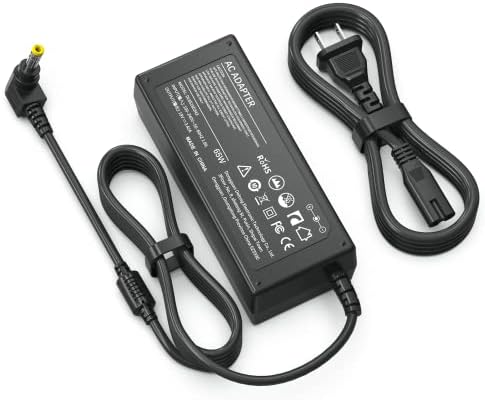 19v 3.42A 65W Laptop Charger AC Adapter for Toshiba Satellite C55 B5201 C655 C850 C50 L755 C855D L655 S5150 L745 P50 C55D S55 Portege Z30 Z930 Z830 Satellite Radius 11 14 15 AC DC Power Supply Cord