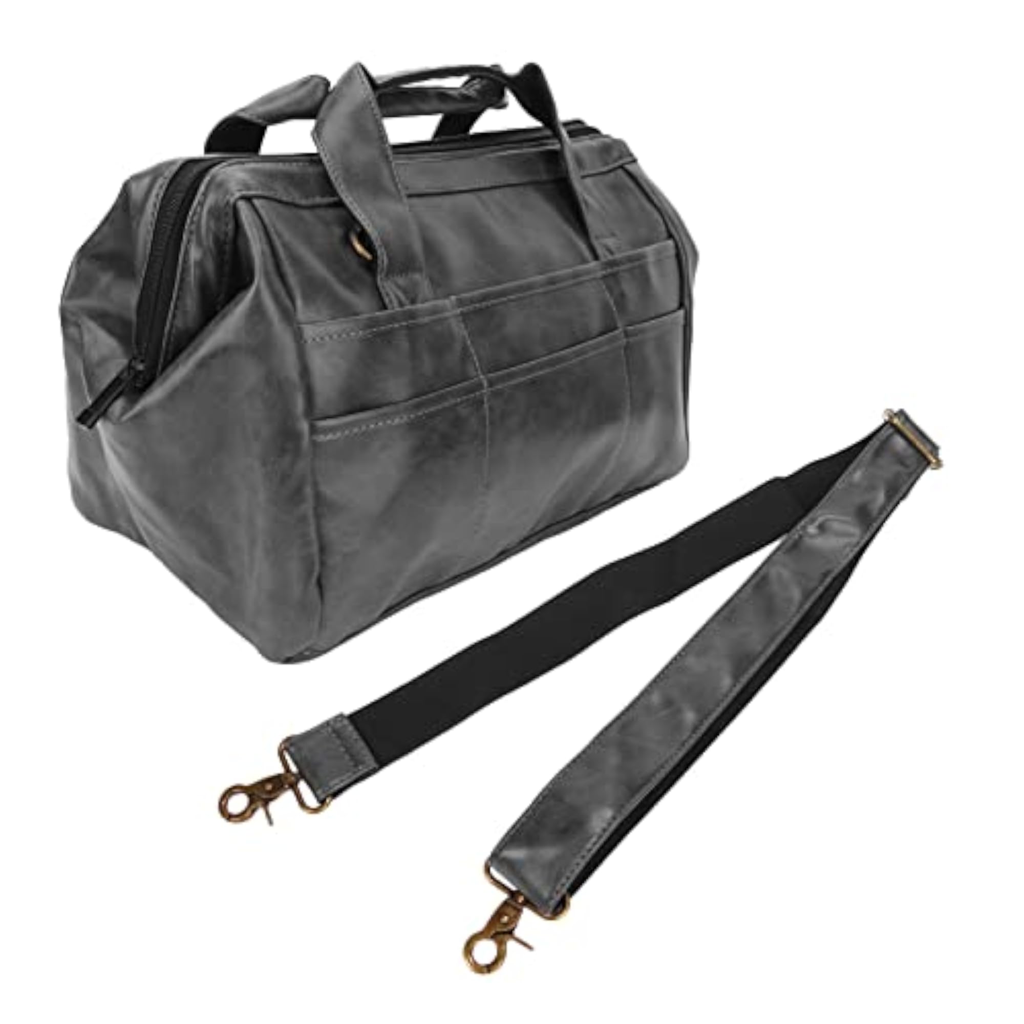 Large-capacity PU Leather Hairdressing Barber Bag