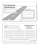 Vehicle Papers Wallets - Car Document Holders - Black (50 Pack)