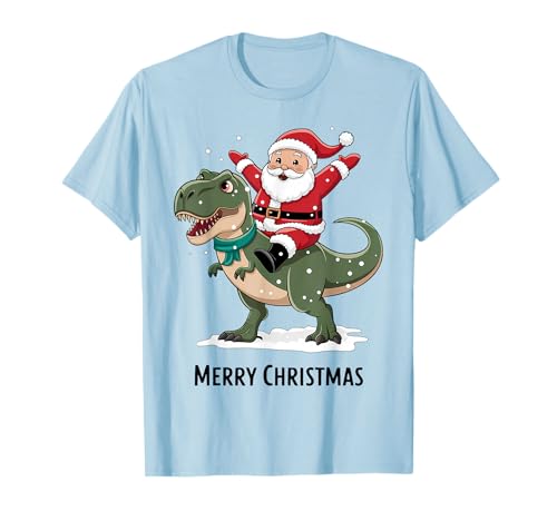 Dinossauro Natal T-Rex Pai Natal dinossauro Pai Natal t-shirt