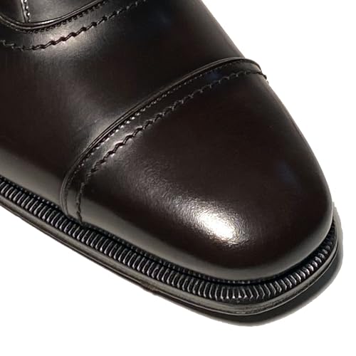 Leather Seul Cap Toe Oxford Welted Men's Dark Brown Dress Shoes (Salvatore2