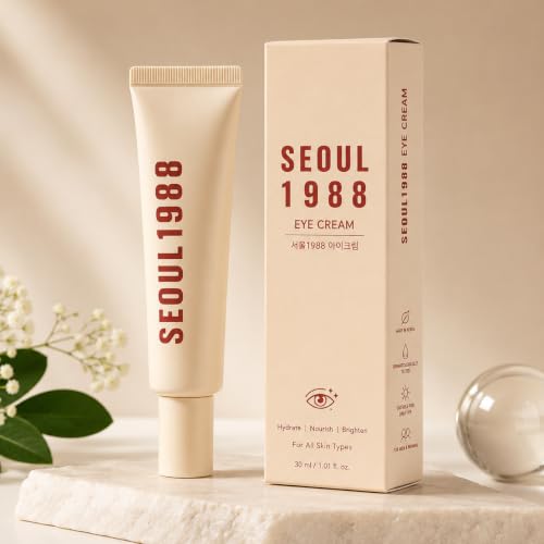Image of Seoul 1988 Eye Cream, Retinal Liposome 4% + Fermented Bean, Wrinkle Care, Anti-Aging, Skin Elasticity, Pigmentation, brightening, Retinol, 30ml /1.01 fl.oz.