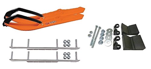 C&A Pro Orange BX Snowmobile Skis w/ 7.5
