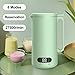 HIONJIN Soymilk Machine Automatic Heating Soyabean Milk Maker Filter-Free Non-Drip Spout Reservation Soy Beans Milk Juicer Grain(Black)