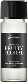 Scentiment Fruity Floral Designer Collection Diffuser Oil Aromatherapy Home Fragrance Oil, Luxurious Scent with Notes of Apricot, Pear, Jasmine, Raspberry, Rose de Grasse 0.68 fl oz 20 mL