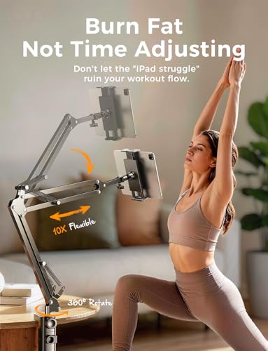LISEN Dual-Clamp Desk Mount for 4" to 13" Tablets & Phones - image 5