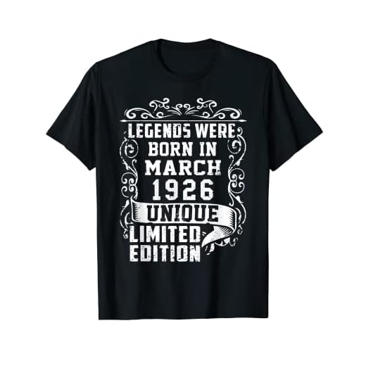 Cumpleaños Marzo 1926 Edición Limitada Regalo March 1926 Camiseta