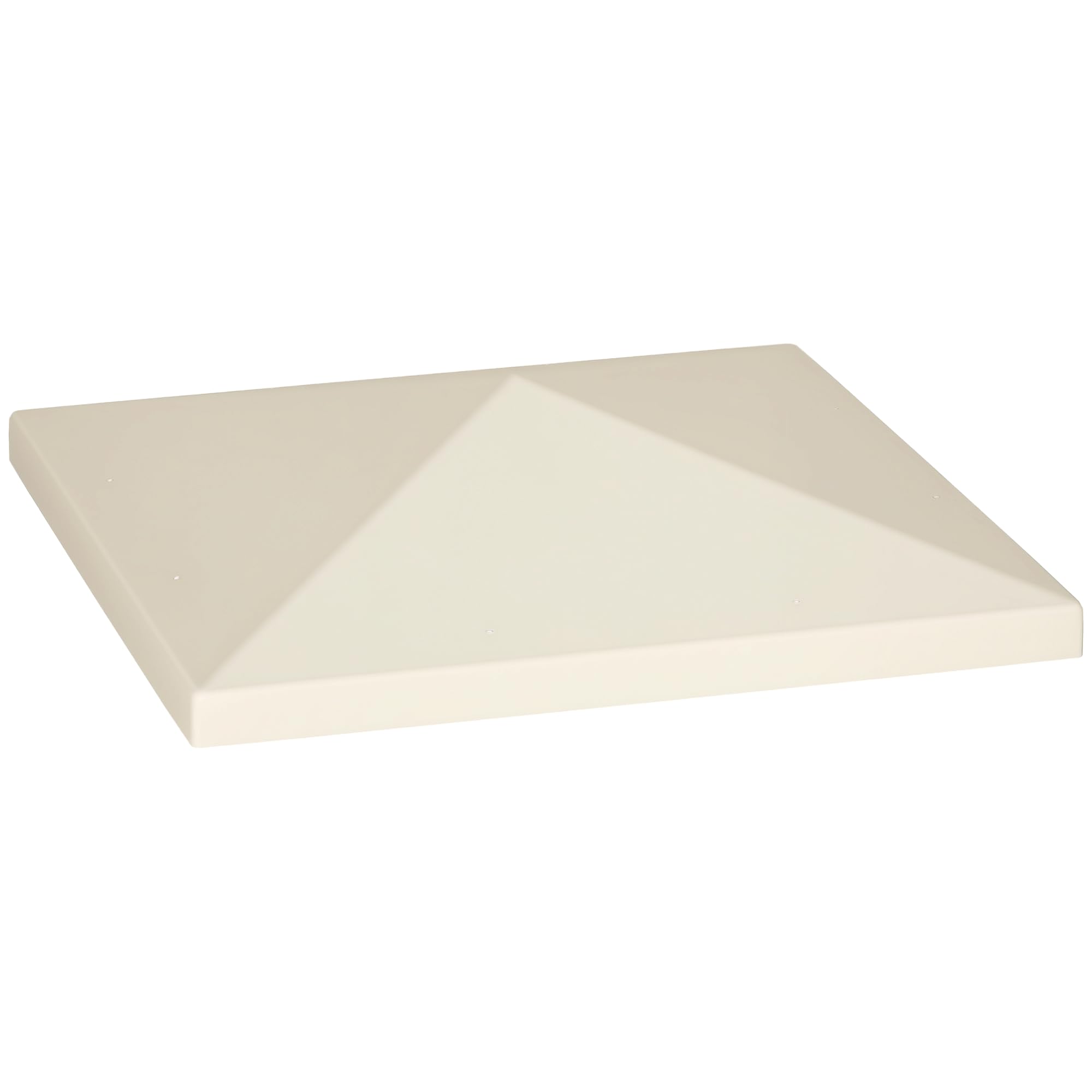 Outsunny Jardín Gazebo Reemplazo Techo 3x3 m, Resistente al agua Gazebo Canopy en 600D Oxford Tela 370g/㎡ Anti-UV 30+ con 8 agujeros de drenaje, Crema blanca.