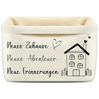 ePicsoa Brotkorb - Neues Zuhause, Neues Abenteuer, Neue Erinnerungen - Geschenke zum Einzug Ins Neue Haus Brotkorb Stoff Einzugsgeschenk Brötchenkorb Geschenke für das neue Zuhause