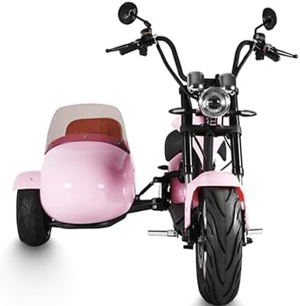 eAhora M1P Sidecar with Electric Motorcycle for Adult, 2000W Motor 37mph, 30Ah Removable Lithium Battery, 40+ Mile Range, Full Suspension and Hydraulic Brakes, 2 People Ride (Orange) - Thumbnail 4