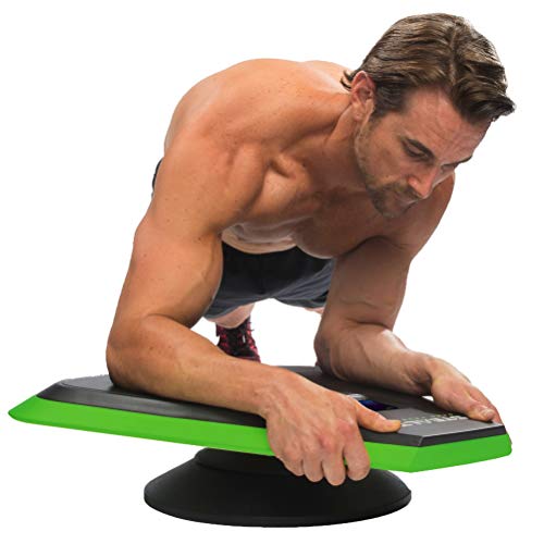Stealth Core Trainer Professional - Dynamic Ab Plank Workout, Interactive Fitness Board Powered By GamePlay Technology For a Healthy Back and Strong Core (Glow Green)
