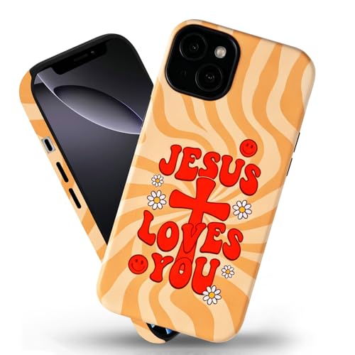 Coque iPhone 14 Plus MagSafe antichoc fine motif croix chrétienne rétro - 2